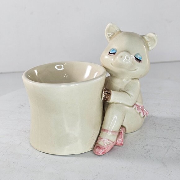 Josef Originals Ballerina Pig Trinket Dish Figurine - Picture 8 of 10